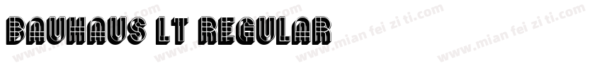 Bauhaus LT Regular字体转换
